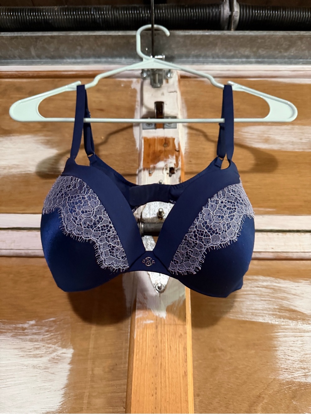 Victoria's Secret Navy Bra with Lace Trim